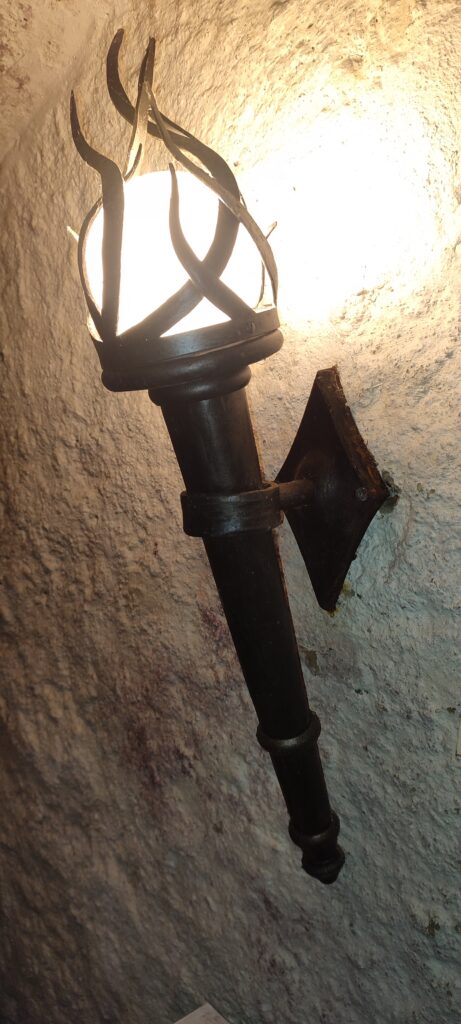 Schmiedeeisene Leuchte